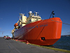 Laurence M. Gould, the NSF science vessel responsible for many on-board experiments, and ferrying researchers, staff, and equipment to and from Palmer Station, Antarctica.